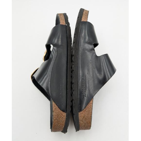 Birkenstock Arizona Big Buckle Sandals Unisex Leather Black Size US W9/M7 EU40 - Picture 5 of 15